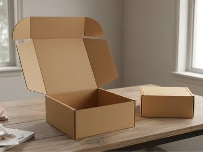 Versandkarton in Sondergröße auf Tisch